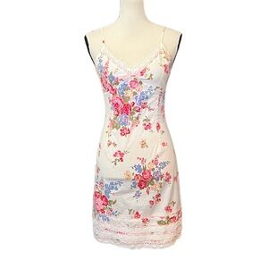 Vintage Betsey Johnson New York Floral Crochet Ribbon Fairy Dress